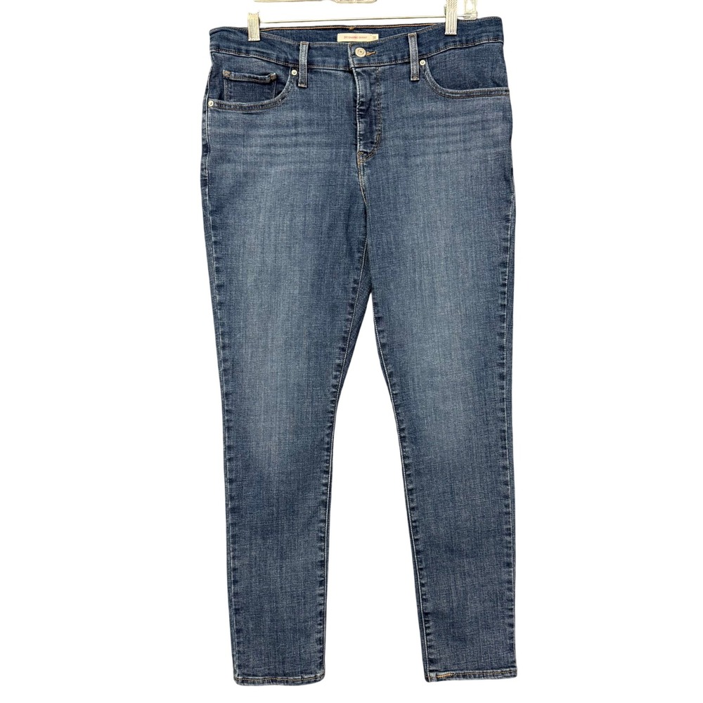 Levis 311 Shaping Skinny Jeans Womens 31 Blue Denim Cotton Stretch Mid Rise